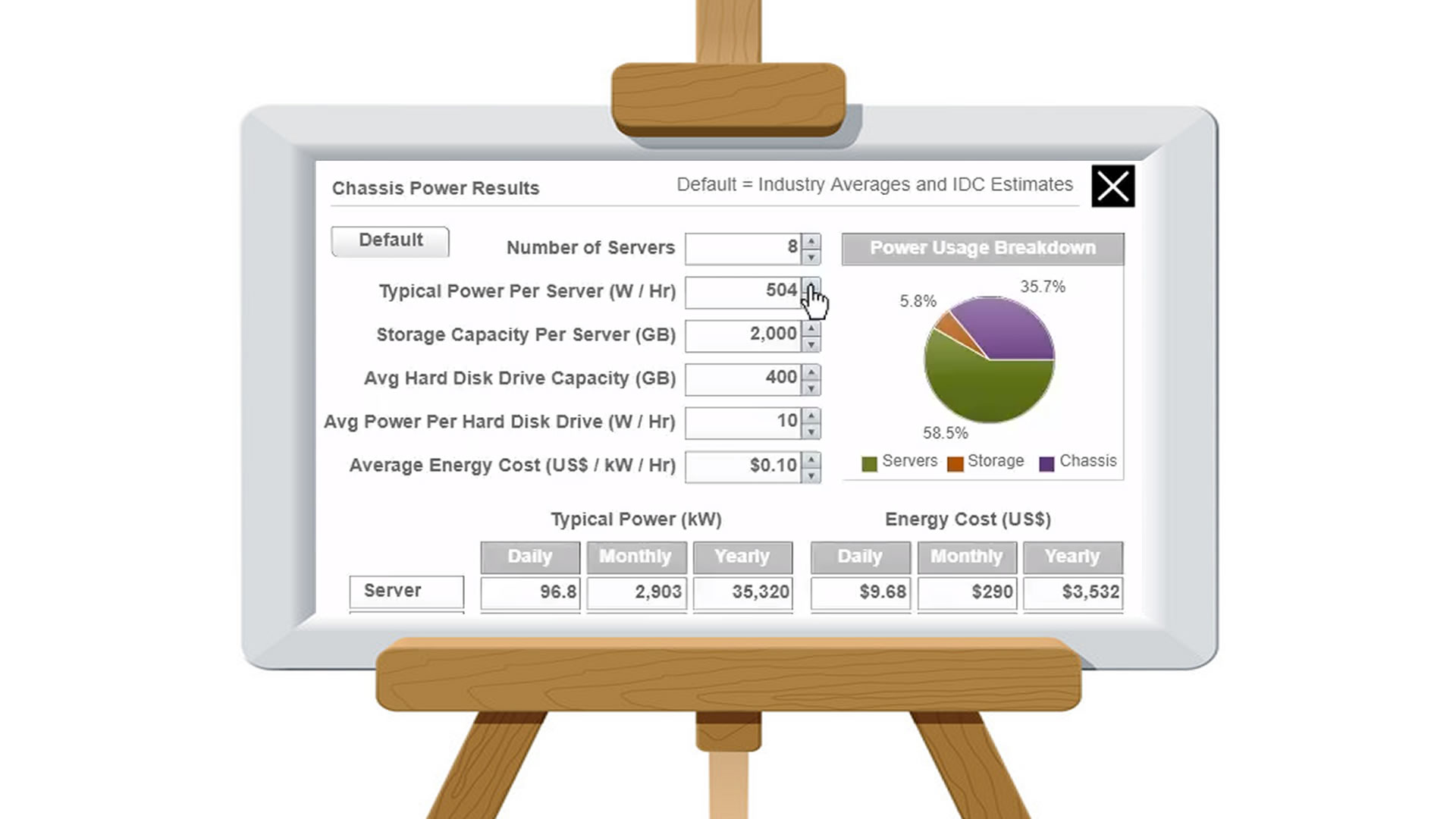Network Power Calculator Demo #10044 - Inverra
